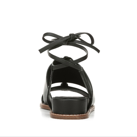 Forster Black Leather Sandals by Vince 7.5 - Picture 2 of 3